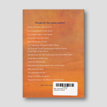Man, the Author of his Likeness to Christ — back cover