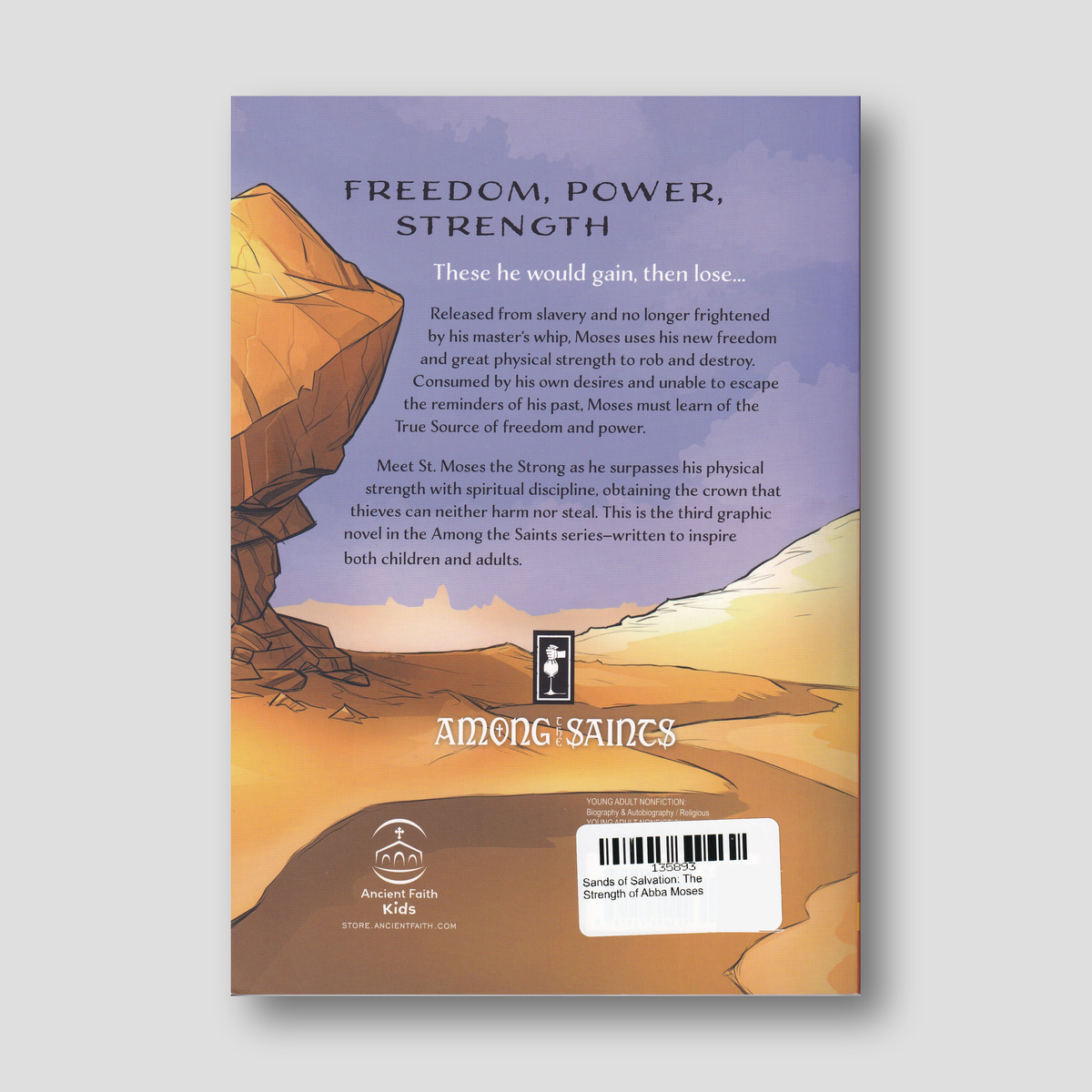 Sands of Salvation: The Strength of Abba Moses — back cover