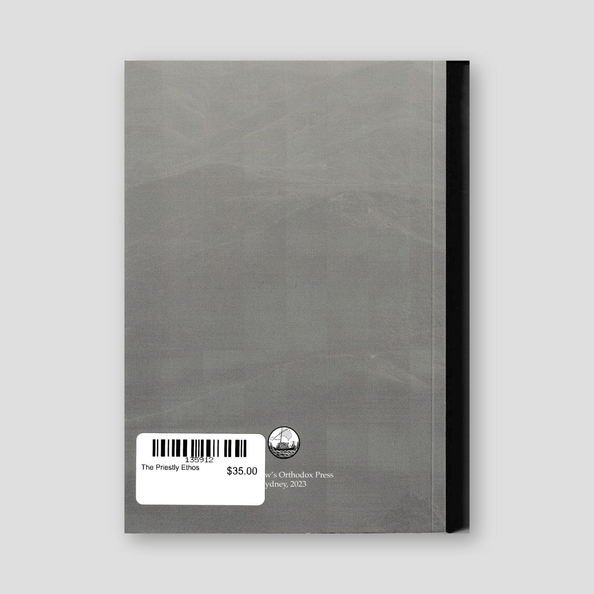 The Priestly Ethos — back cover