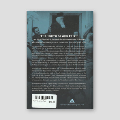 The Truth of Our Faith — back cover