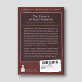 The Prayers of Saint Sarapion: The Bishop of Thmuis — back cover