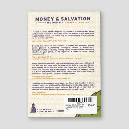 Money & Salvation: An Invitation to the Good Way — back cover