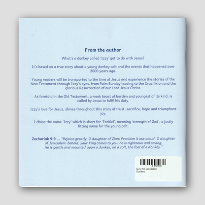 Izzy the Jerusalen Donkey — back cover