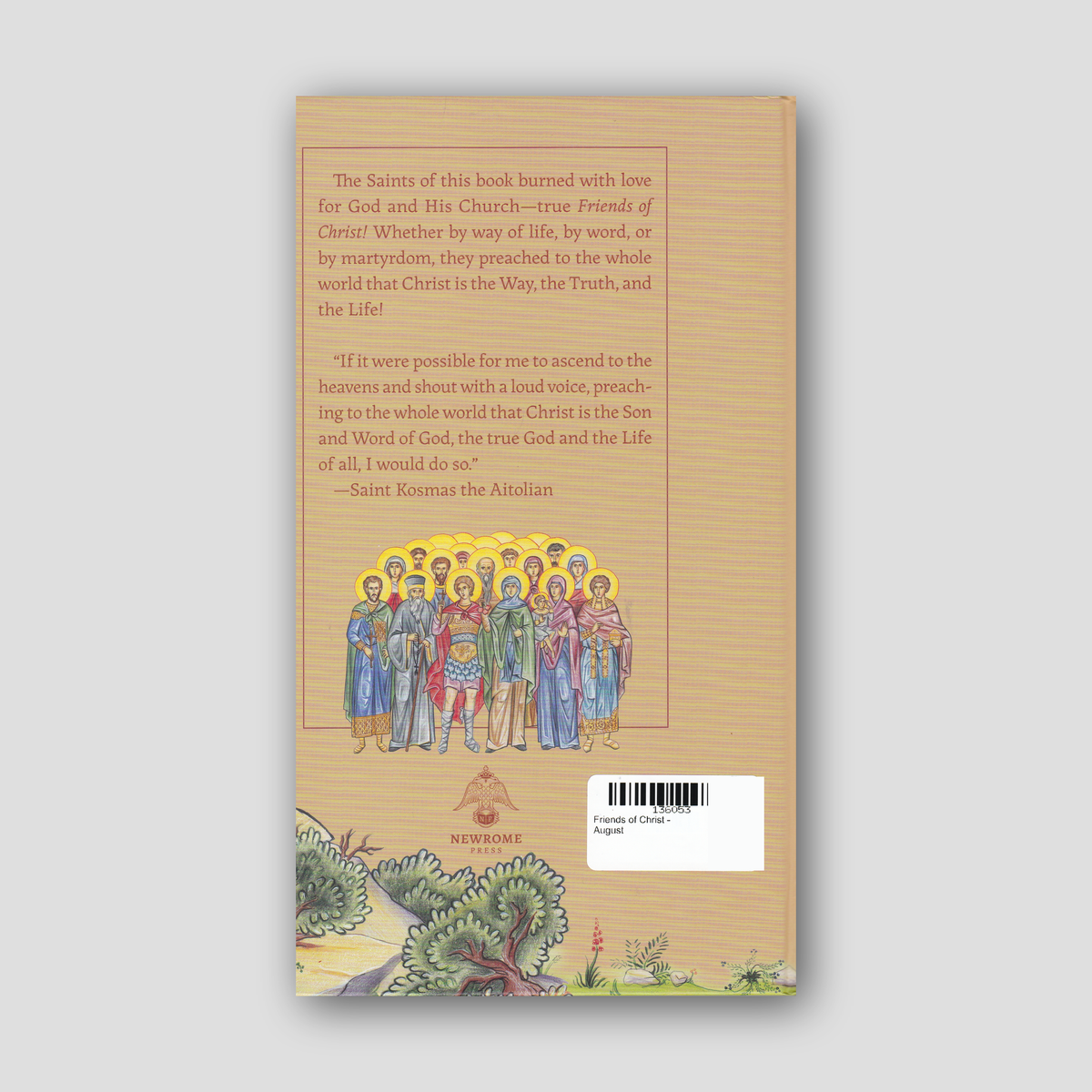 Friends of Christ - August — back cover