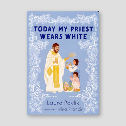 Today My Priest Wears White (board book) — front cover