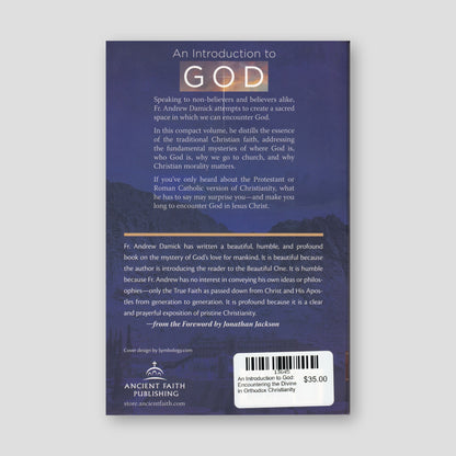 An Introduction to God: Encountering the Divine in Orthodox Christianity — back cover