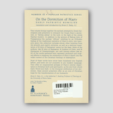 On the Dormition Of Mary: Early Patristic Homilies — back cover