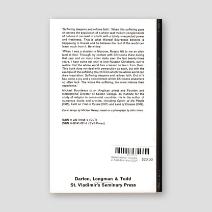 Risen Indeed: Lessons in Faith from the USSR — back cover