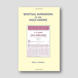 Spiritual Dimensions of the Holy Canons — front cover
