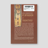 Saint Spyridon of Tremithus: Boast of the Orthodox — back cover