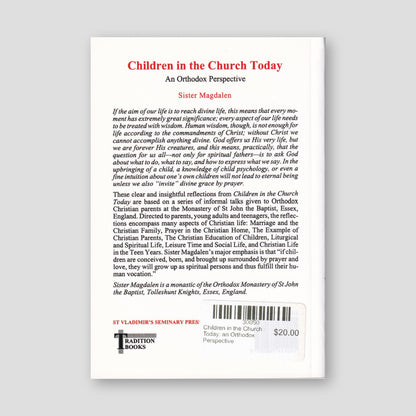 Children in the Church Today: an Orthodox Perspective — back cover
