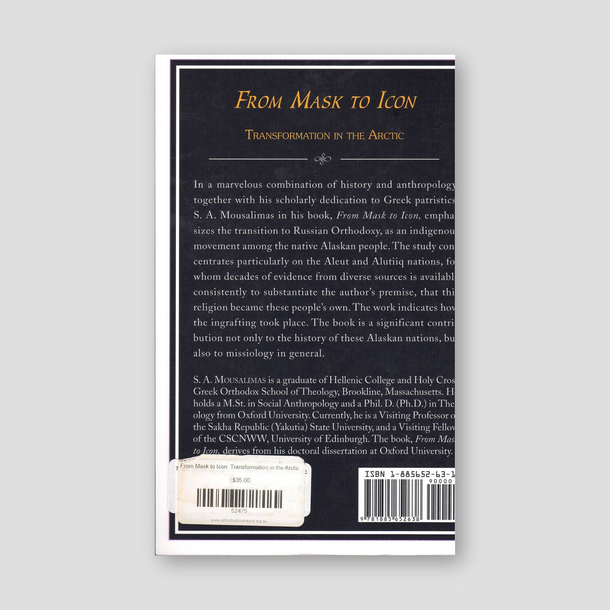 From Mask to Icon: Transformation in the Arctic — back cover