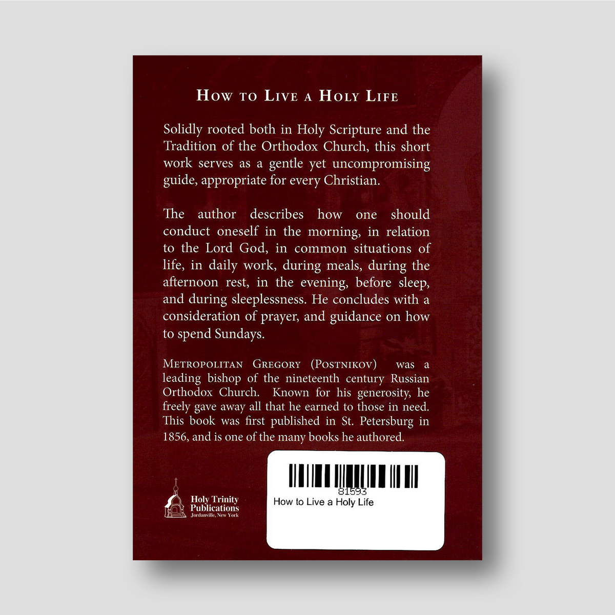 How to Live a Holy Life