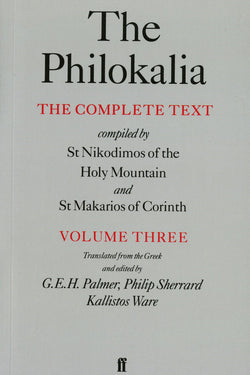 The Philokalia - Volume 3